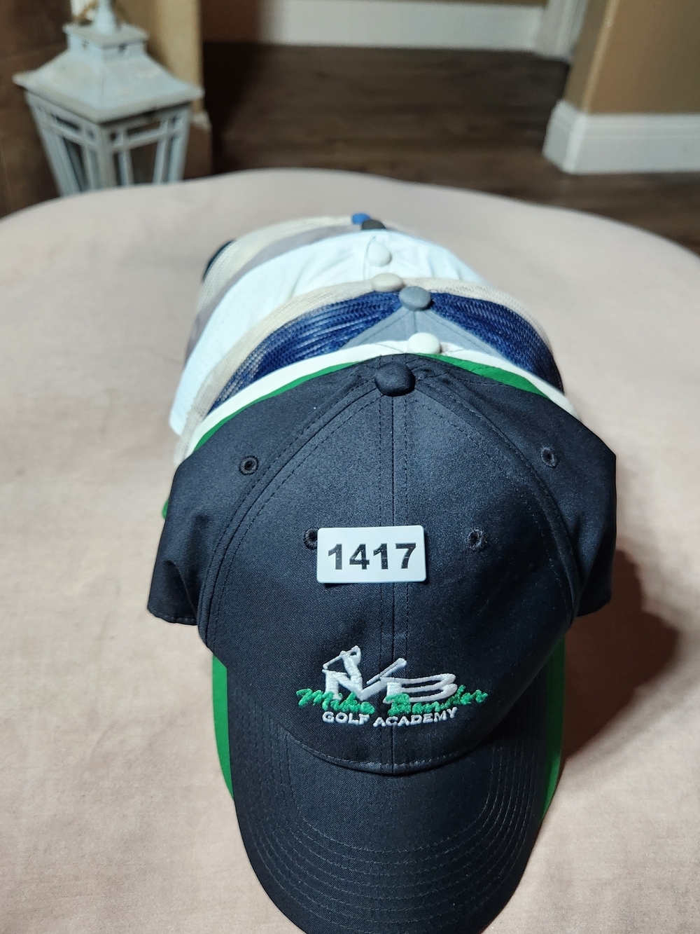 Assorted Men's Lot 10 Some Mesh Back Baseball Caps - Blue/Gray/Green/Navy White - Picture 9 of 9